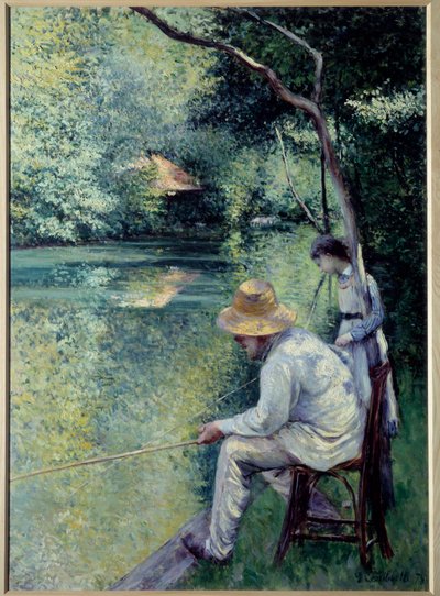 Pesca con línea de Gustave Caillebotte