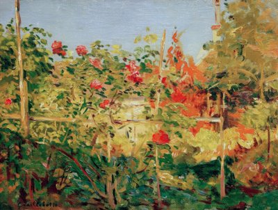 Jardín en Trouville de Gustave Caillebotte