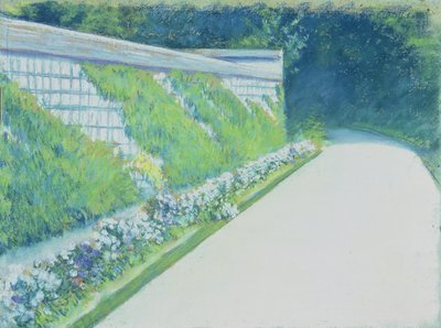 El Muro del Jardín Potager, Yerres de Gustave Caillebotte