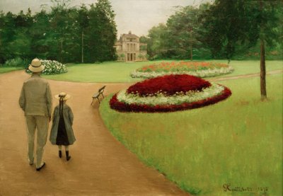 El parque de la propiedad en Yerres de Gustave Caillebotte