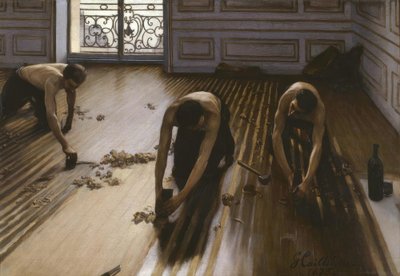 Los acuchilladores de parqué de Gustave Caillebotte