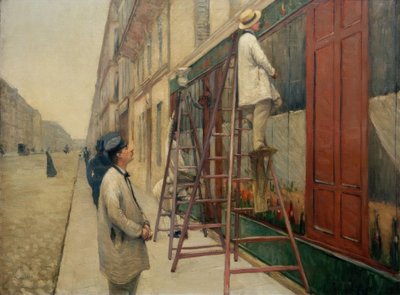 Los pintores de edificios de Gustave Caillebotte