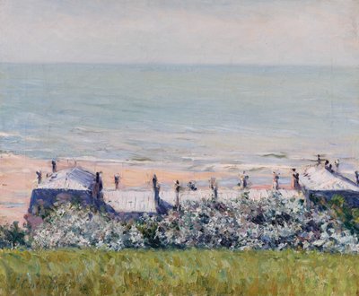 Los tejados del Hôtel des Roches Noires, Trouville de Gustave Caillebotte