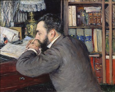 Retrato de Henri Cordier (1849-1929), profesor en la Escuela de Lenguas Orientales, 1883 de Gustave Caillebotte