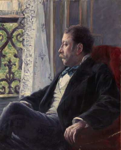 retrato de un hombre de Gustave Caillebotte