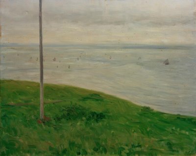 Pradera junto al mar, Normandía de Gustave Caillebotte