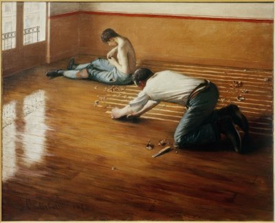 Aserradores de parqué de Gustave Caillebotte