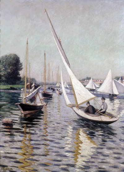 Regatas en Argenteuil, 1893 de Gustave Caillebotte