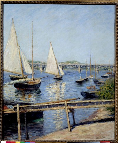 Veleros en Argenteuil de Gustave Caillebotte
