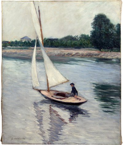 Velero por el Sena en Argenteuil de Gustave Caillebotte