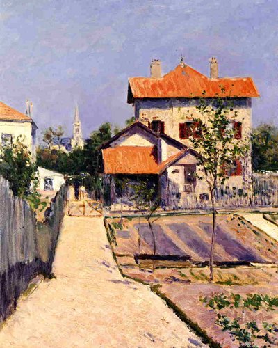 La casa del artista en Yerres, c.1882 de Gustave Caillebotte