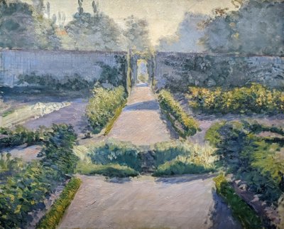 El huerto de Yerres". de Gustave Caillebotte