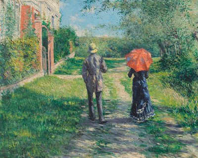 El camino cuesta arriba de Gustave Caillebotte