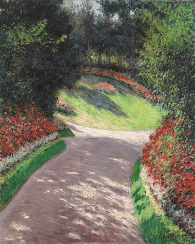 El camino del jardín de Gustave Caillebotte