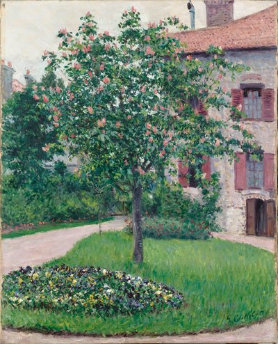 Árbol en flor, 1882 de Gustave Caillebotte