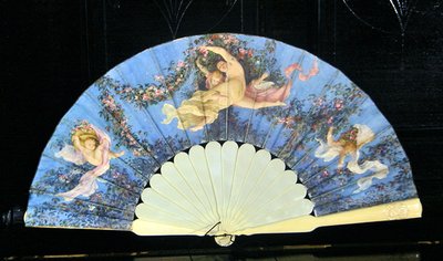 Abanico pintado para Louise Bary, esposa de Charles Garnier de Gustave Clarence Rodolphe Boulanger