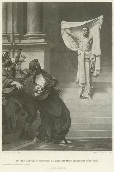 San Sebastián apareciendo al Emperador Maximiano Hércules de Gustave Clarence Rodolphe Boulanger