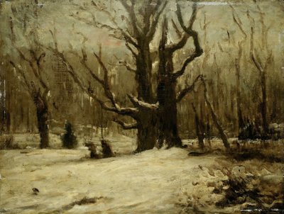 Paisaje de invierno de Gustave Courbet (attributed to)