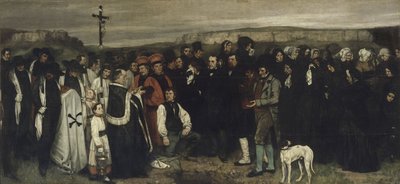 Un entierro en Ornans de Gustave Courbet