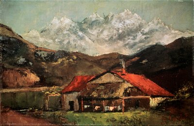 Una Cabaña en las Montañas, c1874 de Gustave Courbet