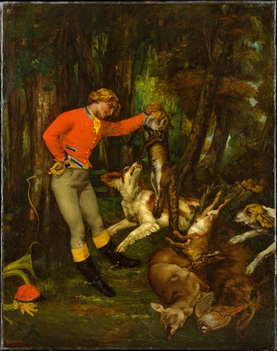 Después de la caza de Gustave Courbet