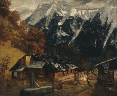 Una escena alpina de Gustave Courbet