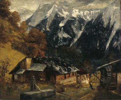 Una Escena Alpina de Gustave Courbet