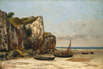 Playa en Normandía de Gustave Courbet