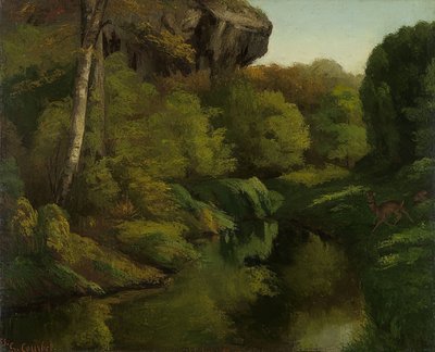 Vista del bosque de Fontainebleau. 1855 de Gustave Courbet