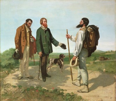 Bonjour, Monsieur Courbet de Gustave Courbet