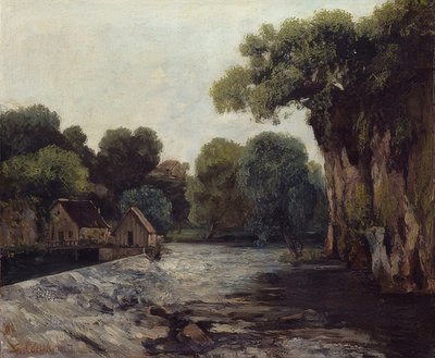 La presa del molino. 1866 de Gustave Courbet