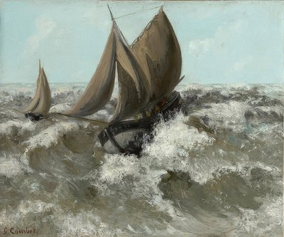 El velero. Alrededor de 1869 de Gustave Courbet