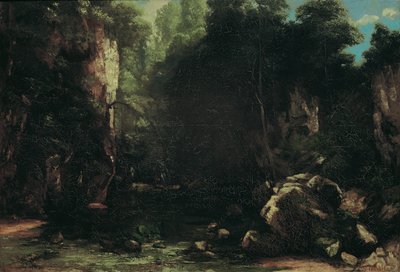 el arroyo sombreado de Gustave Courbet