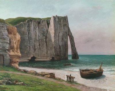 Los acantilados de Étretat de Gustave Courbet