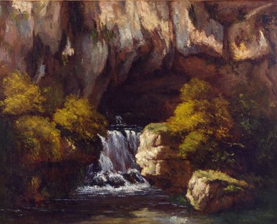 Cueva junto al Loue de Gustave Courbet