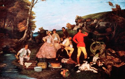 Hallali (La comida de caza o El Hallali del ciervo) de Gustave Courbet