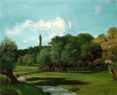 La Bretonnerie en el departamento de Indre de Gustave Courbet