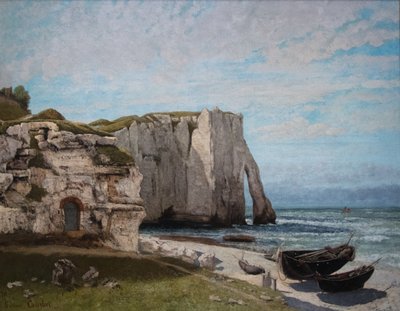 Los acantilados de Étretat tras la tormenta de Gustave Courbet