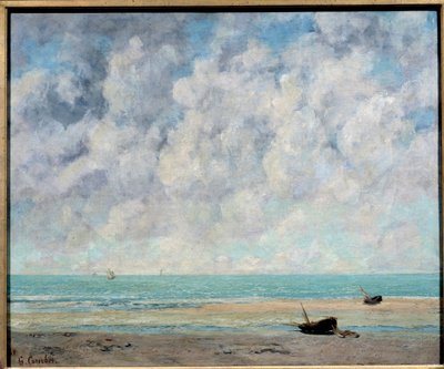 El mar en un día tranquilo de Gustave Courbet