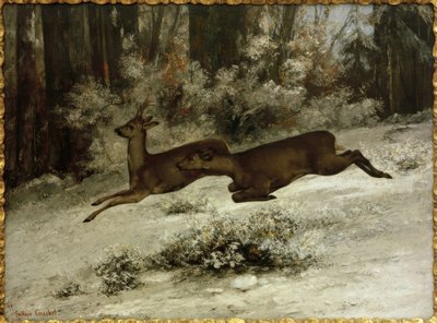 El Cambio, episodio de caza de ciervos en Franco Condado de Gustave Courbet