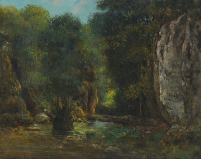 Le Puits Noir (las gargantas del Loue) de Gustave Courbet