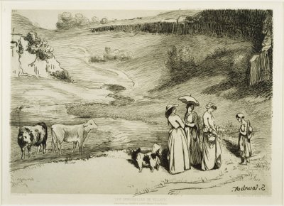 Las señoritas del pueblo de Gustave Courbet
