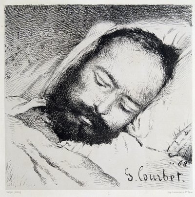 Retrato mortuorio de Proudhon, 20/01/1865 de Gustave Courbet