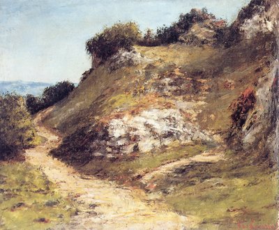 camino en las rocas de Gustave Courbet