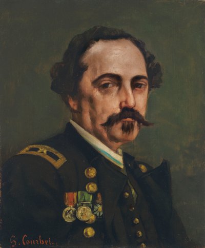 Retrato del General Gustave Paul Cluseret 1823-1900 de Gustave Courbet
