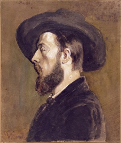 Retrato de Johan Barthold Jongkind 1819-1891 de Gustave Courbet
