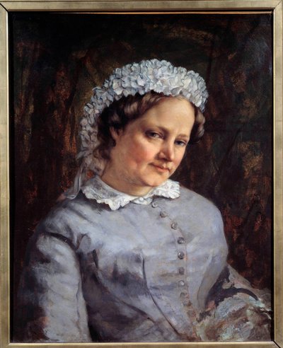 Retrato de Madame Proudhon (1822-1900), esposa del filósofo y sociólogo francés Pierre Joseph Proudhon (1809-1865) de Gustave Courbet