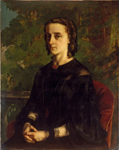 Retrato de Mme de Brayer o el Exiliado Polaco, 1858 por Gustave Courbet (1819-1877) de Gustave Courbet