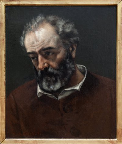 Retrato de Paul Chenavard (1807-1895), pintor francés, Pintura de Gustave Courbet (1819-1877). Fotografía, KIM Youngtae, Lyon, Musee des Beaux Arts de Lyon. de Gustave Courbet