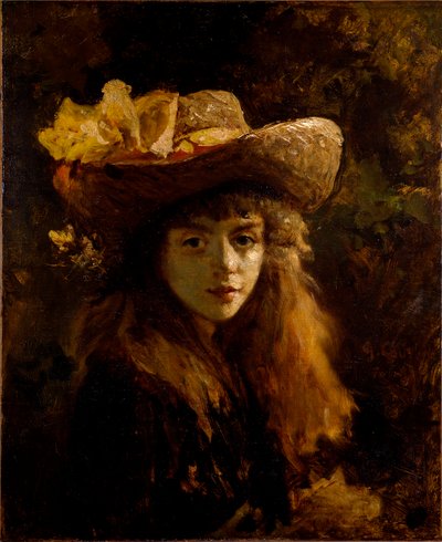 Retrato de la niña de Gustave Courbet